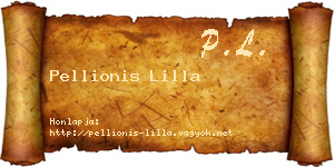 Pellionis Lilla névjegykártya